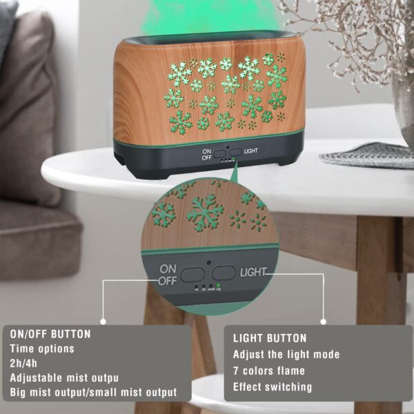 Christmas Snowflake Pattern Humidifier Household Colorful Aromatherapy Humidifier Atmosphere Colorful Diffuser - Image 9