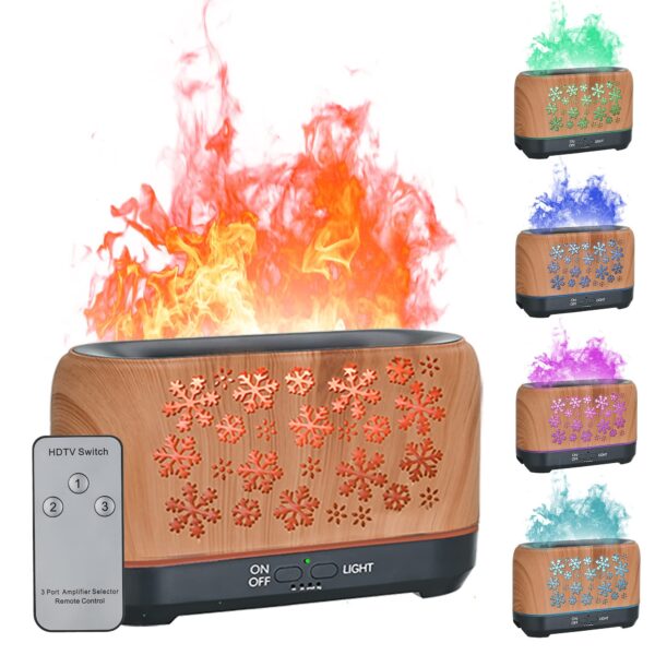 Christmas Snowflake Pattern Humidifier Household Colorful Aromatherapy Humidifier Atmosphere Colorful Diffuser - Image 6