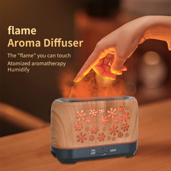Christmas Snowflake Pattern Humidifier Household Colorful Aromatherapy Humidifier Atmosphere Colorful Diffuser - Image 5